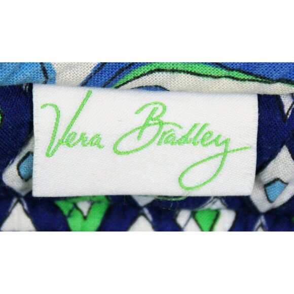 2008 Vera Bradley Mediterranean White Small Mini Backpack Bag Floral Tote Retire main image 7